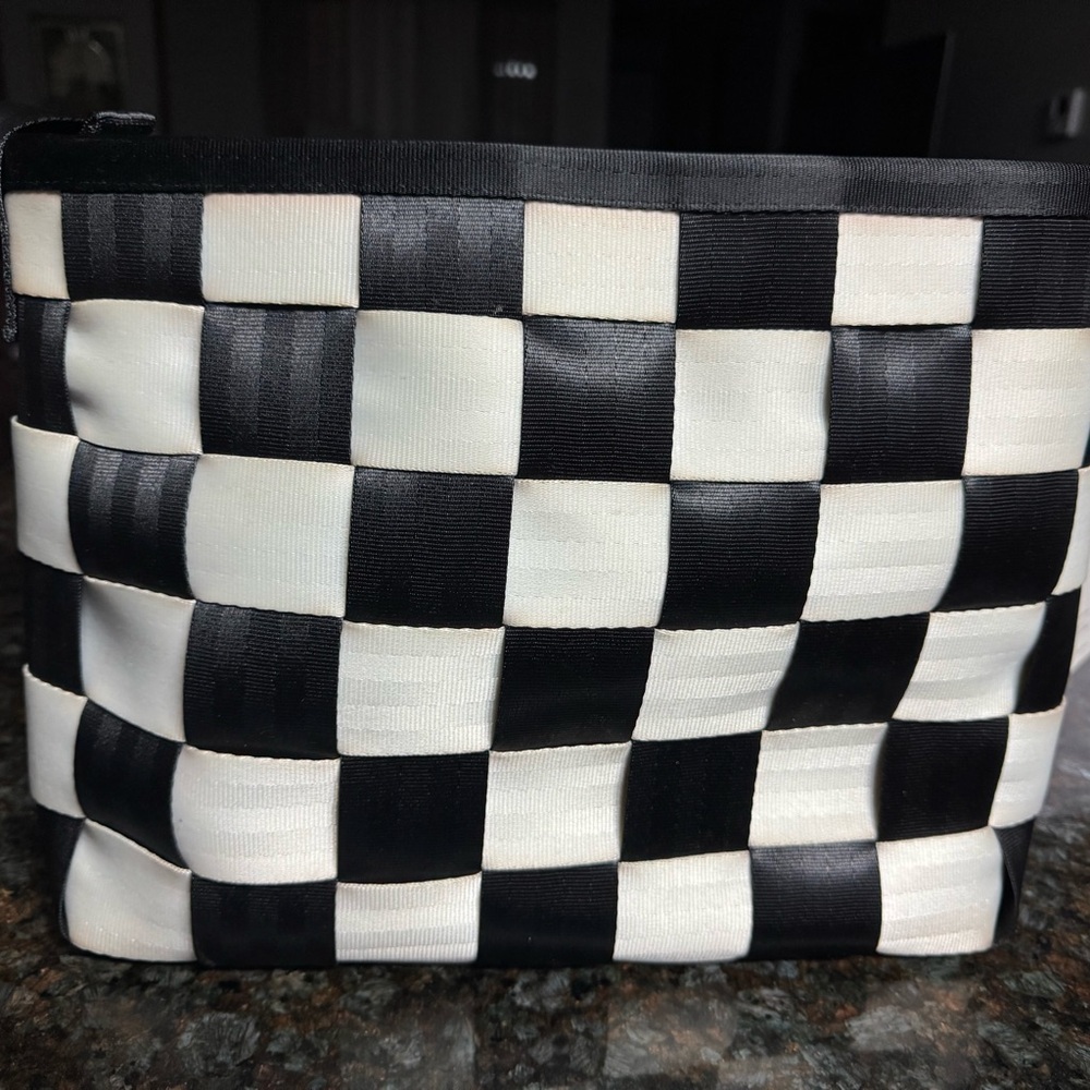 Black and White Checkered  Bag